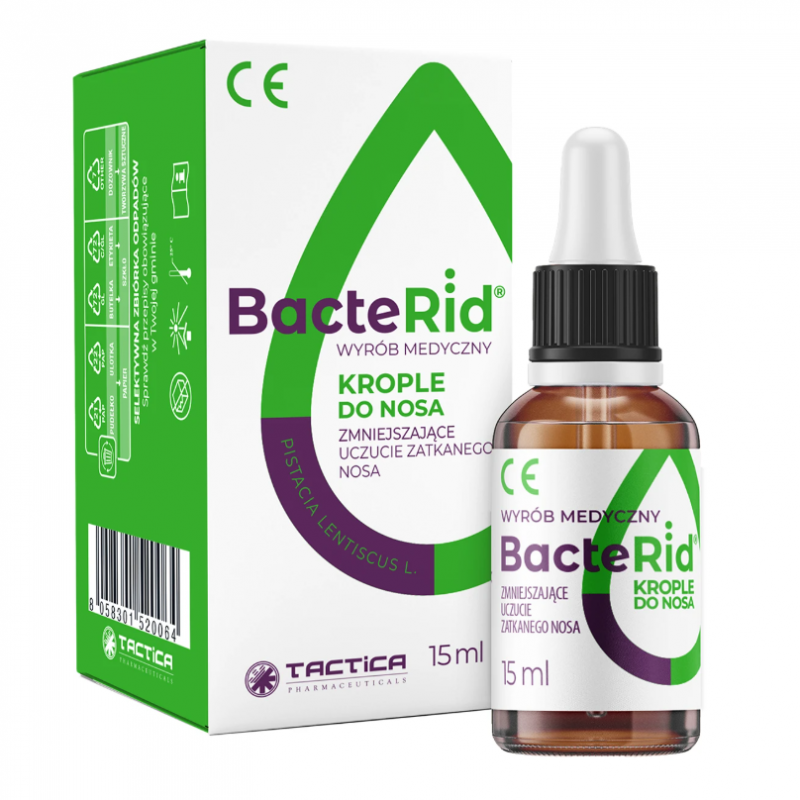 BacteRid krople do nosa, 15 ml