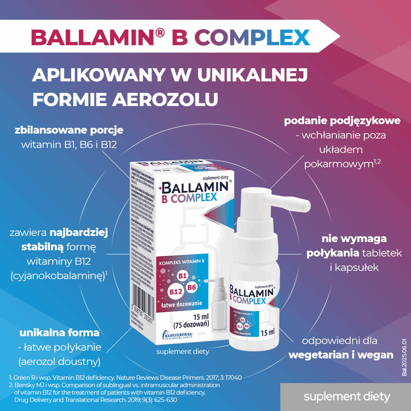 Ballamin B Complex spray podjęzykowy, 15 ml