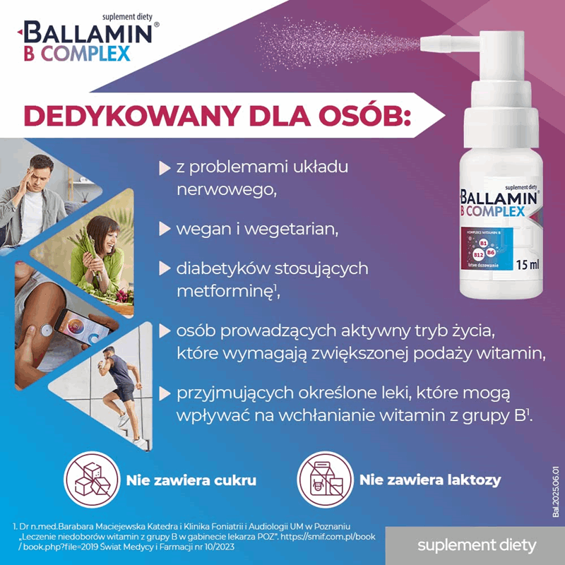 Ballamin B Complex spray podjęzykowy, 15 ml
