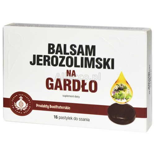 Balsam Jerozolimski na gardło pastylki, 16 szt.