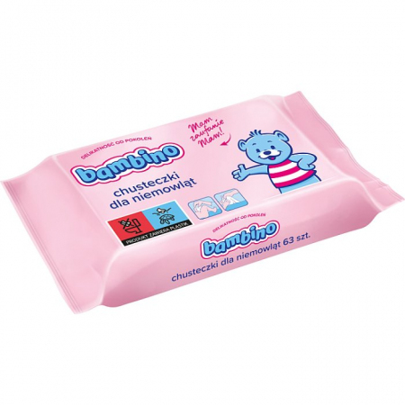 BAMBINO Chusteczki dla niemowląt 63 szt.
