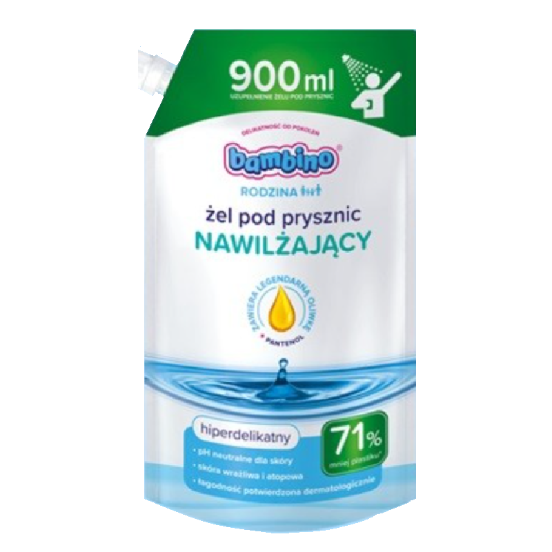 Bambino Rodzina Nawilżający żel pod prysznic Refill, 900 ml