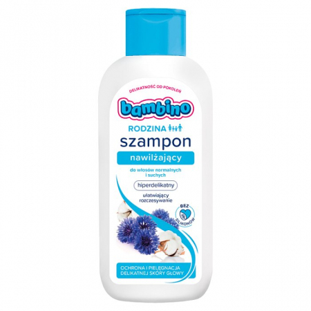 Bambino Rodzina Szampon do włosów nawilżający 400ml