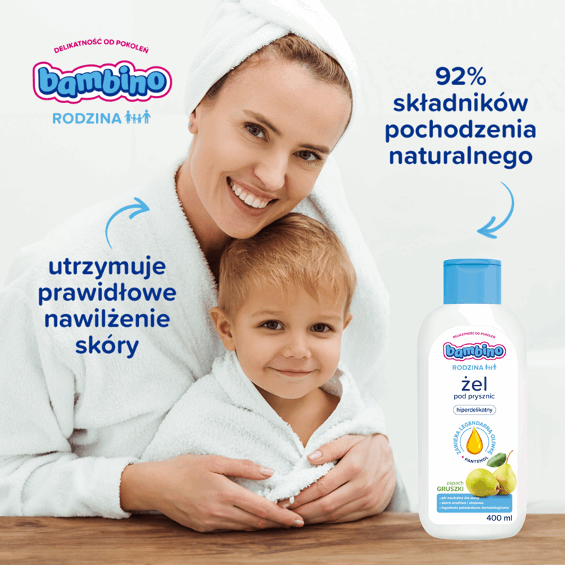 BAMBINO Rodzina Żel pod prysznic Gruszka 400 ml