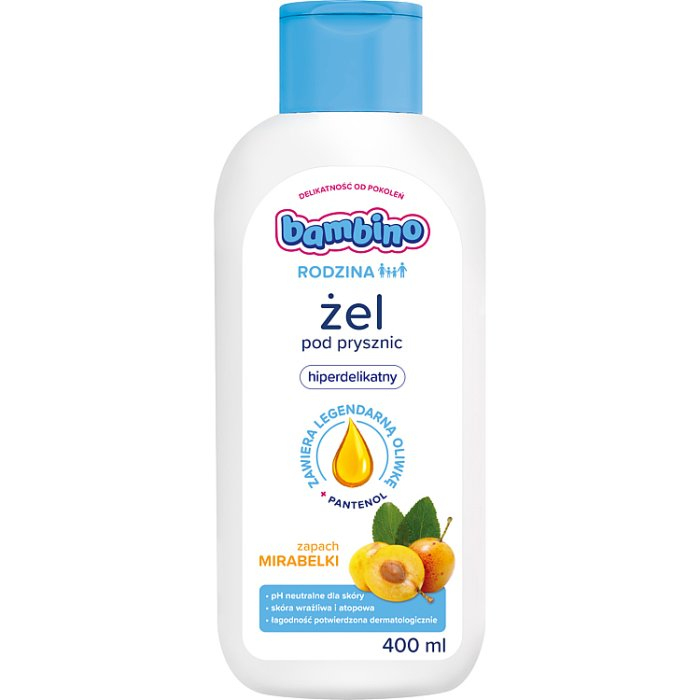 Bambino Rodzina Żel pod prysznic hiperdelikatny mirabelki, 400 ml