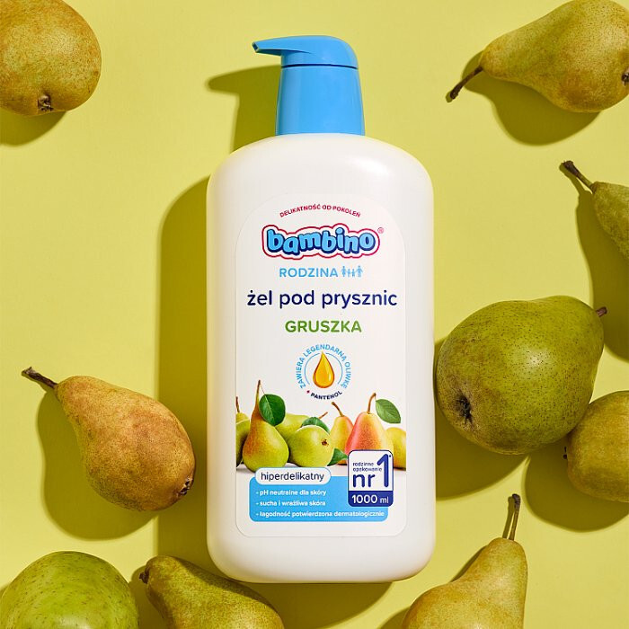 Bambino Rodzina Żel pod prysznic o zapachu gruszki, 1000 ml