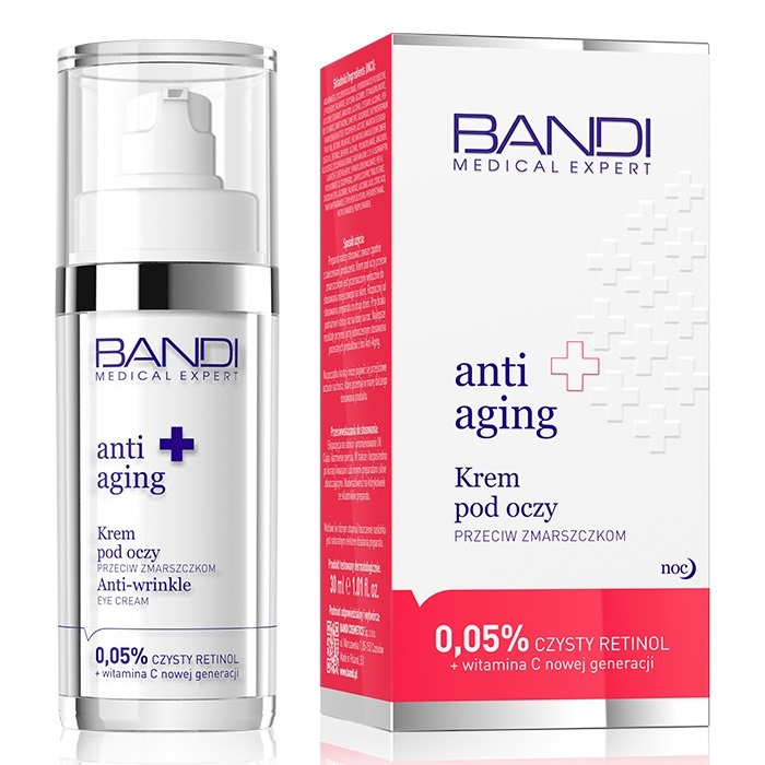 Bandi Anti Aging krem pod oczy przeciw zmarszczkom z retinolem, 30 ml