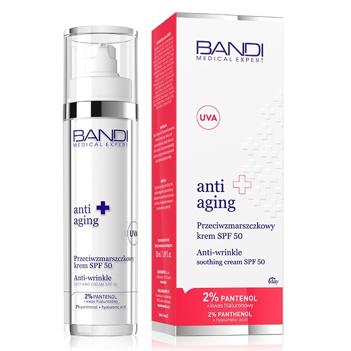 Bandi Anti Aging krem przeciwzmarszczkowy do twarzy SPF50, 50 ml