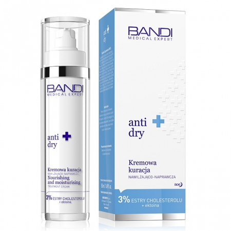 Bandi Anti Dry kremowa kuracja nawilżająco-naprawcza, 50 ml