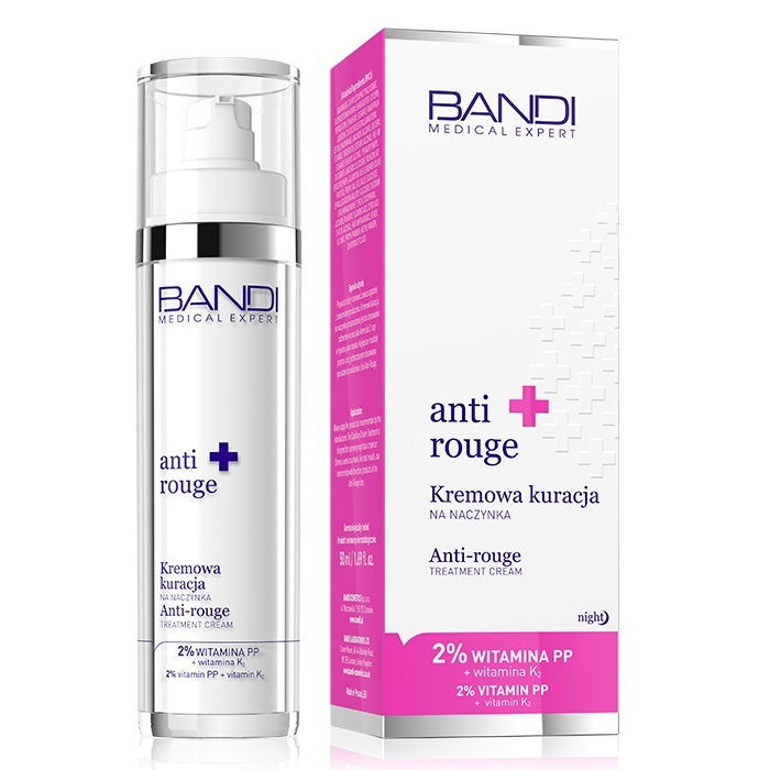 Bandi Anti Rouge kremowa kuracja na naczynka, 50 ml
