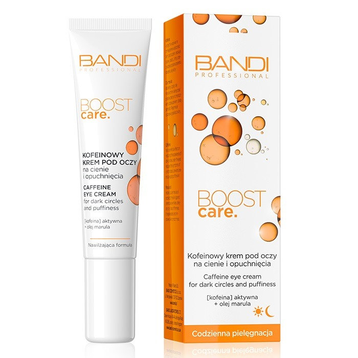 Bandi Boost Care kofeinowy krem pod oczy  na cienie i opuchnięcia, 14 ml