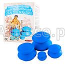 Bańki bezogniowe gumowe, akupunkturowe 4 szt.