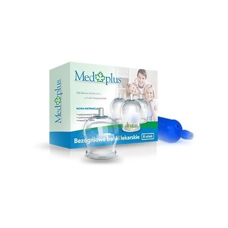 Bańki bezogniowe z pompką ergonomiczną 8 szt.