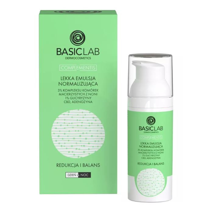 Basiclab lekka emulsja normalizująca z komórkami macierzystymi, 50 ml