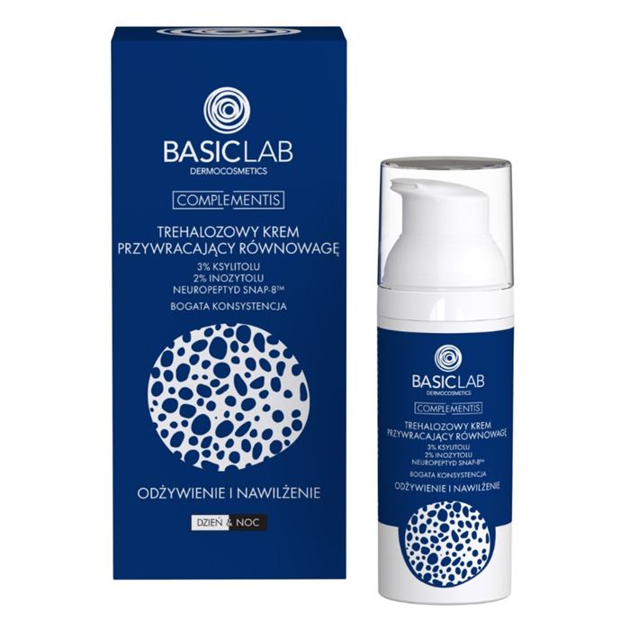 BasicLab trehalozowy krem przywracający równowagę bogaty, 50 ml