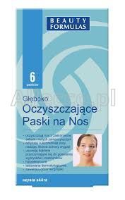 BEAUTY FORMULAS Paski głęboko oczyszczające na nos 6 szt.