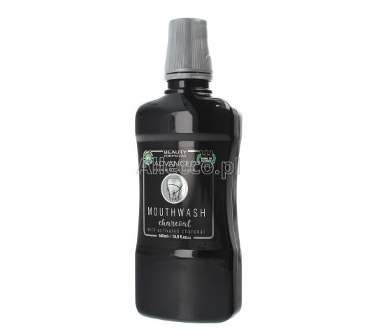 Beauty Formulas płyn do płukania jamy ustnej z aktywnym węglem, 500 ml