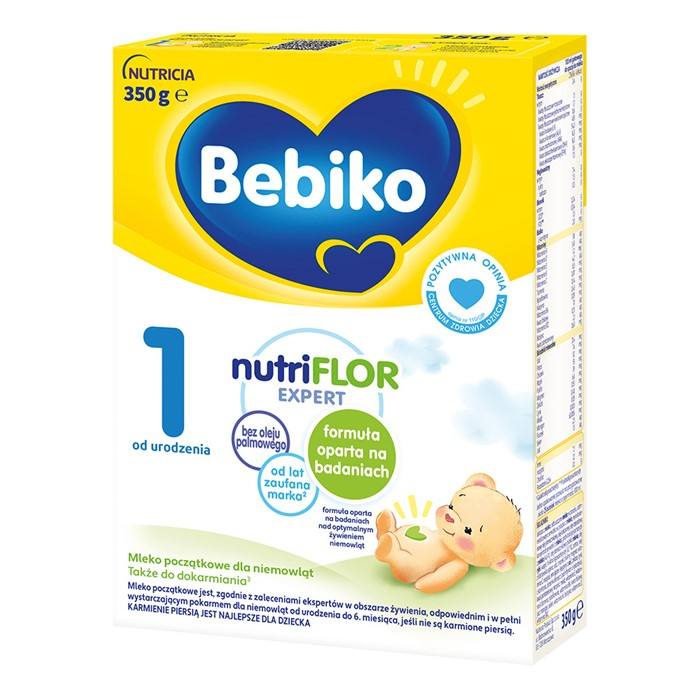 Bebiko 1 NutriFlor Expert Mleko początkowe dla niemowląt od urodzenia 350 g