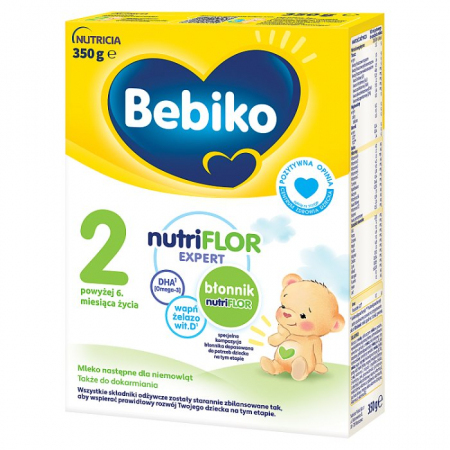 Bebiko 2 NUTRIflor Expert Mleko następne dla niemowląt powyżej 6. miesiąca życia 350 g
