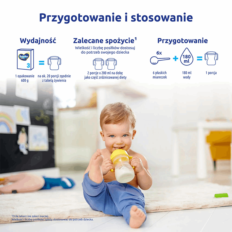Bebiko Junior 3 NUTRIflor Expert Odżywcza formuła na bazie mleka dla dzieci powyżej 1. roku życia 600 g