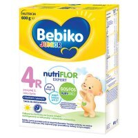 Bebiko Junior 4R NUTRIflor Expert Odżywcza formuła na bazie mleka z kleikiem ryżowym dla dzieci powyżej 2. roku życia 600 g
