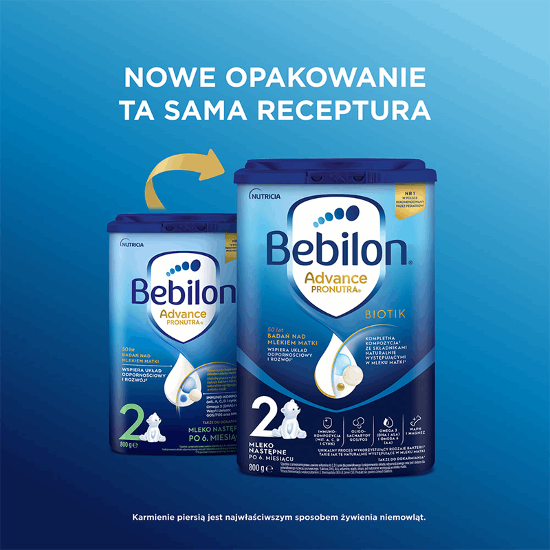 Bebilon 2 Advance Pronutra Biotik mleko następne po 6. miesiącu, 800 g
