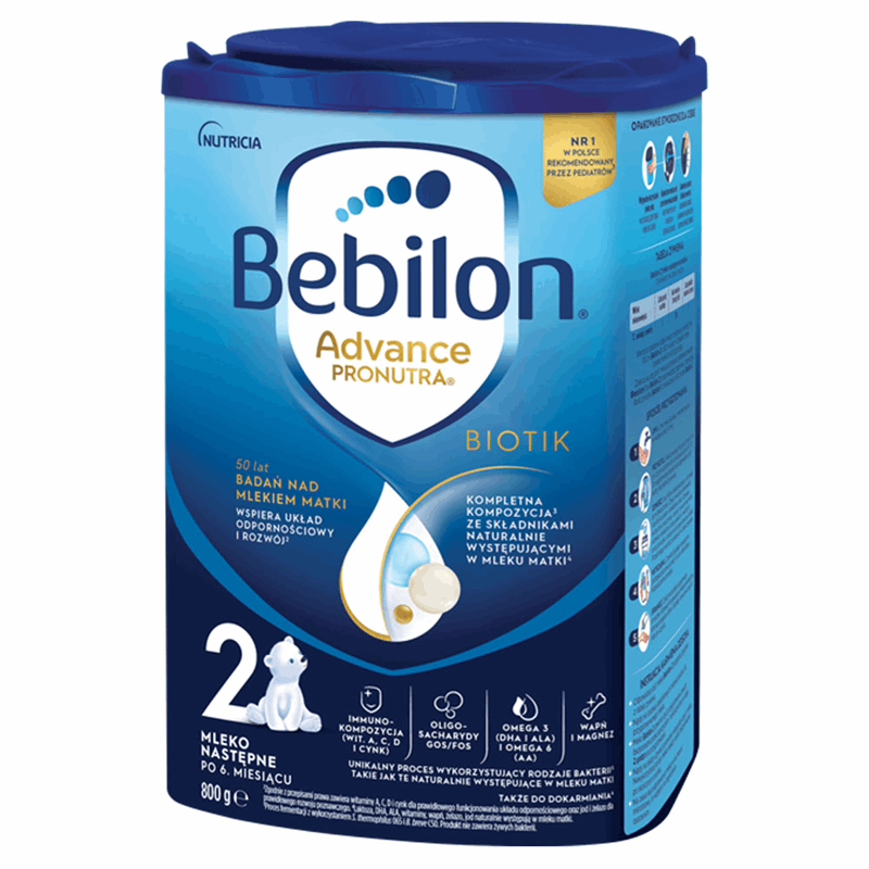 Bebilon 2 Advance Pronutra Biotik mleko następne po 6. miesiącu, 800 g