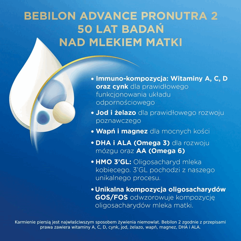 Bebilon 2 Advance Pronutra Mleko następne po 6. miesiącu 1000 g