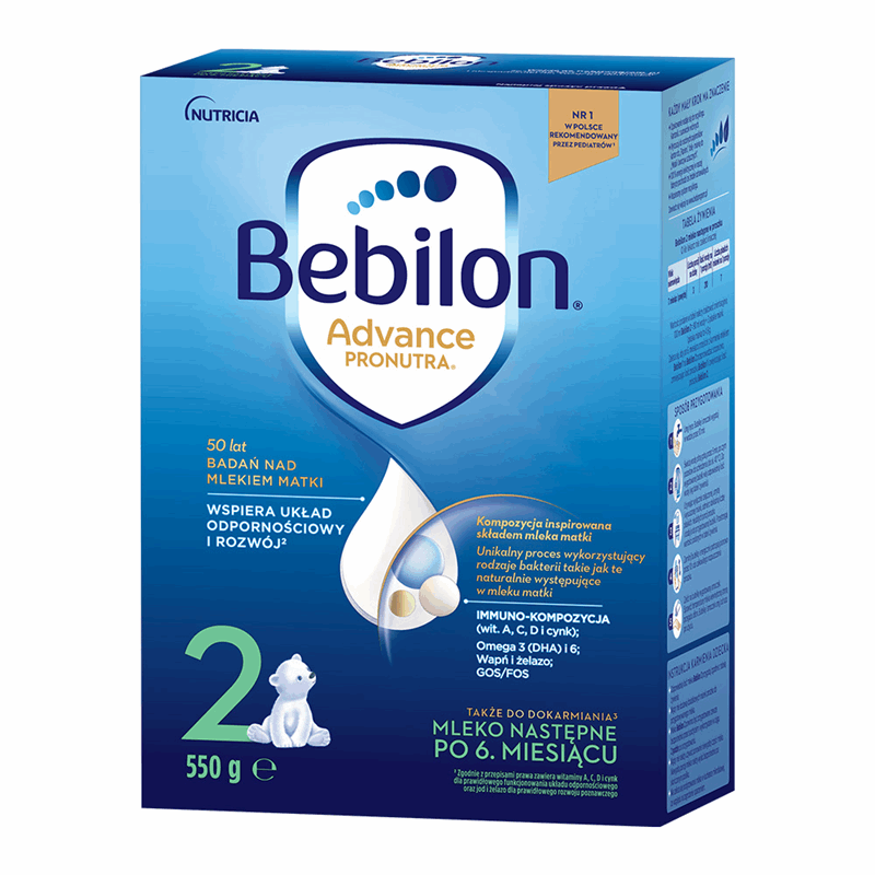 Bebilon 2 Advance Pronutra Mleko następne po 6. miesiącu, 550 g