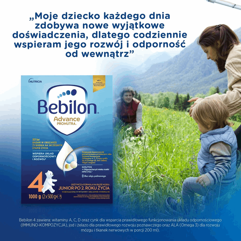 Bebilon 4 Advance Pronutra junior po 2 roku, 1000 g