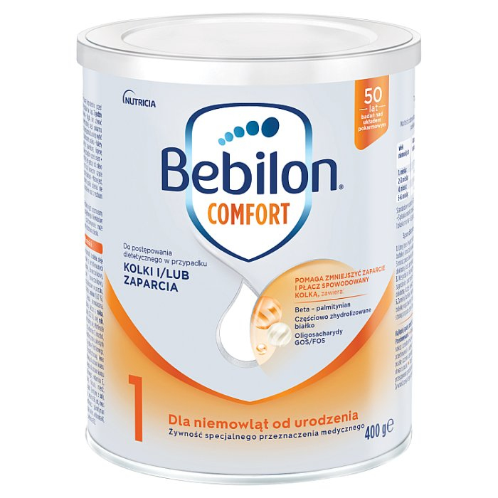 Bebilon Comfort 1 od urodzenia na zaparcia i kolki, 400 g