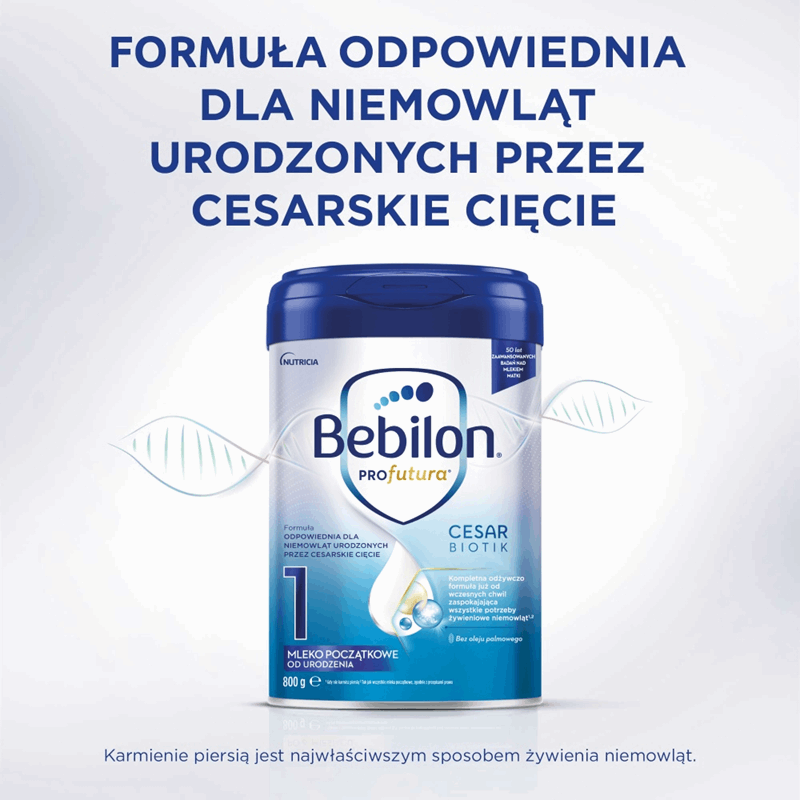 Bebilon ProFutura Cesar Biotik 1 Mleko początkowe dla niemowląt od urodzenia 800 g