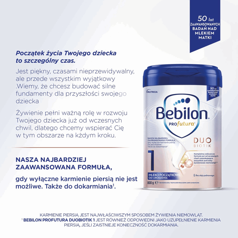 Bebilon Profutura Duo Biotik 1 mleko początkowe od urodzenia, 800 g