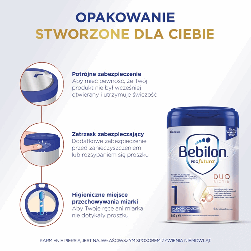 Bebilon Profutura Duo Biotik 1 mleko początkowe od urodzenia, 800 g