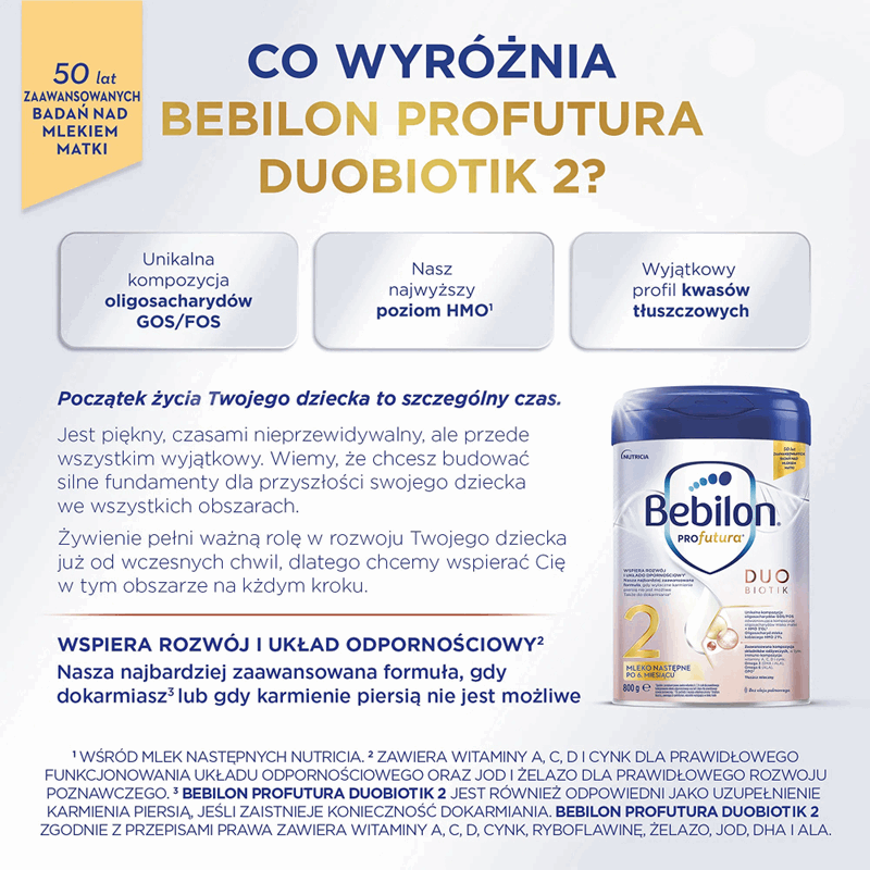 Bebilon Profutura Duo Biotik 2 formuła na bazie mleka po 6. miesiącu, 800 g