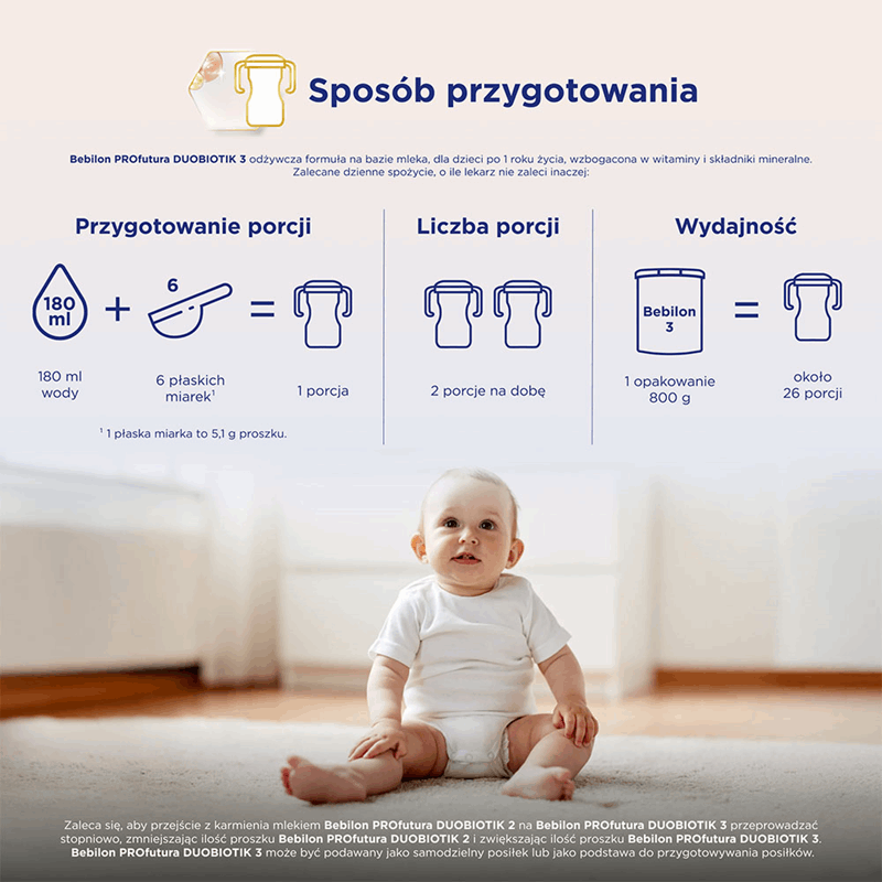 Bebilon Profutura Duo Biotik 3 formuła na bazie mleka po 1. roku, 800 g