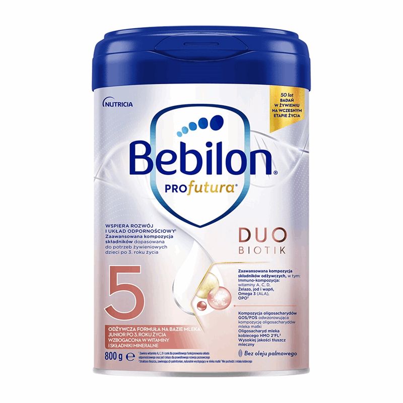 Bebilon Profutura Duo Biotik 5 formuła na bazie mleka Junior po 3. roku życia, 800g