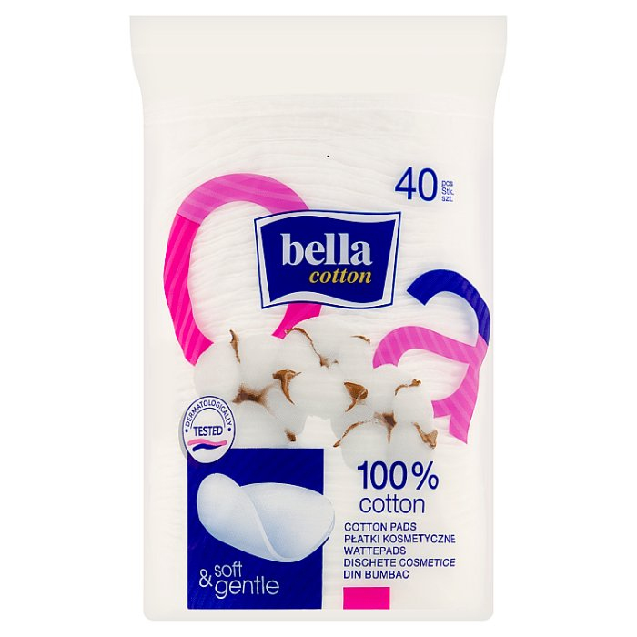 BELLA COTTON Płatki kosmetyczne (owalne) 40 szt.