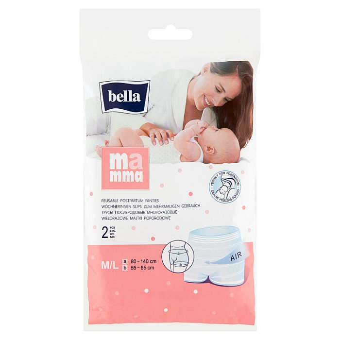 Bella Mamma majtki poporodowe wielorazowe rozm. M/L. 2 szt.