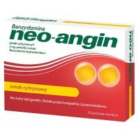 Benzydamine neo-angin tabletki do ssania na ból gardła, 20 szt.