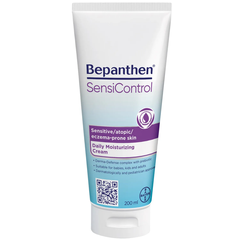 Bepanthen SensiControl krem nawilżający do skóry suchej, wrażliwej i atopowej, 200 ml