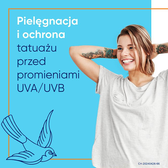 Bepanthen Tattoo krem przeciwsłoneczny do tatuaży SPF50, 50 ml