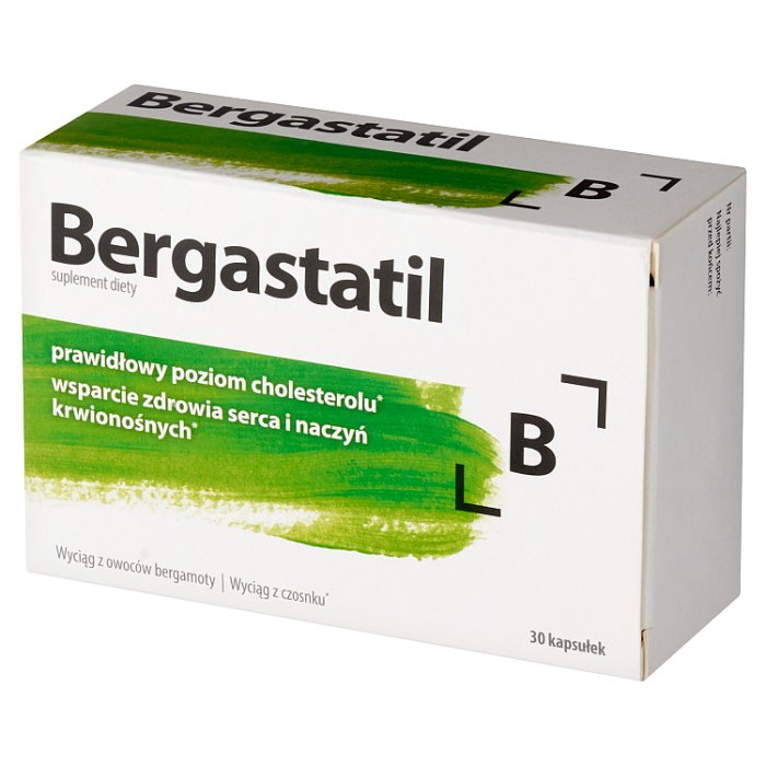 Bergastatil kapsułki wspierające prawidłowy poziom cholesterolu, 30 szt.
