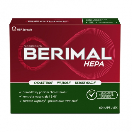 Berimal Hepa kapsułki z owoców bergamoty, 60 szt.
