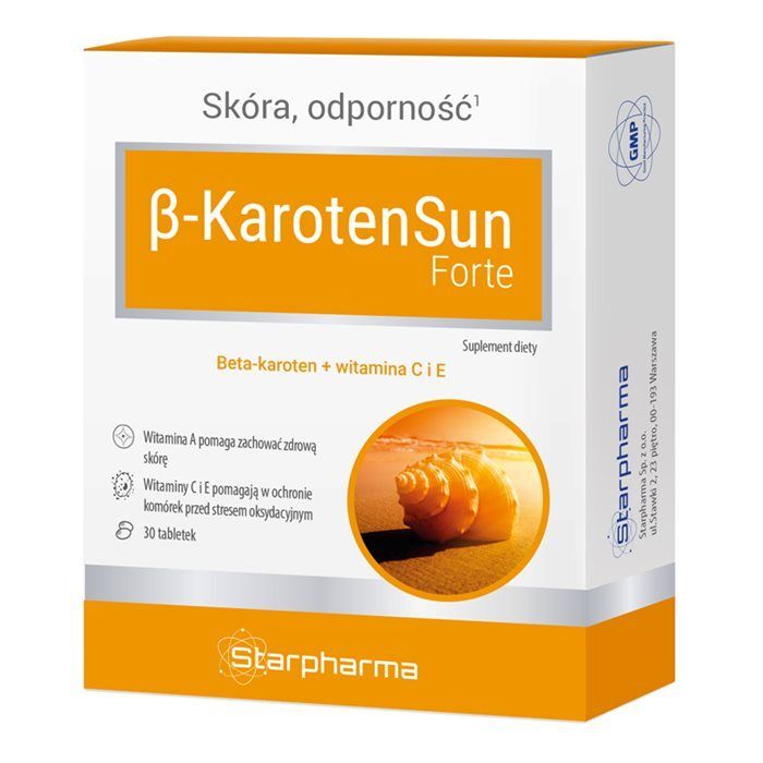 Beta-Karoten Sun Forte tabletki, 30 szt.
