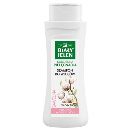 BIAŁY JELEŃ szampon do włosów z czystą bawełną 300 ml