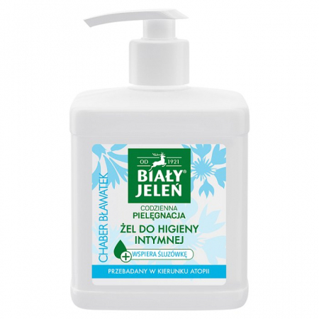 BIAŁY JELEŃ żel do higieny intymnej z chabrem bławatkiem 500 ml
