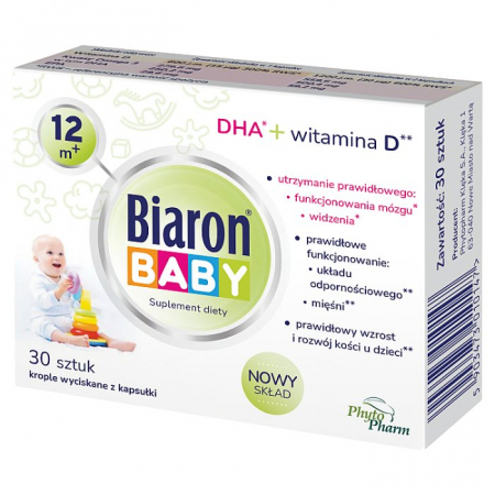 Biaron Baby 12m+ kaps twist-off 30 szt