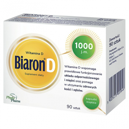 Biaron D 1000 j.m. kaps miękkie 90 szt.