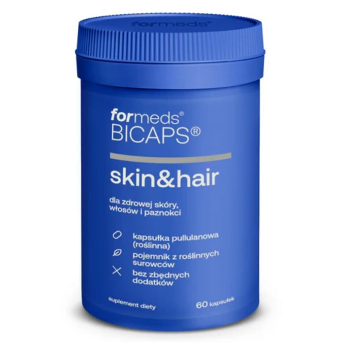 Bicaps Skin & Hair kapsułki na skórę i włosy, 60 szt.